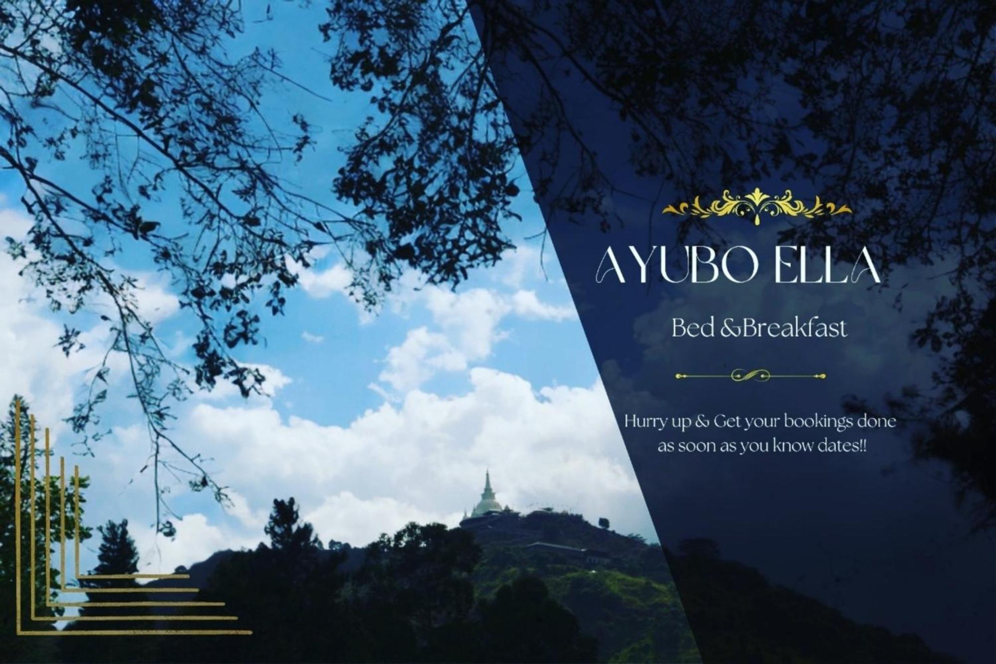 Ayubo Ella - Bed & Breakfast Bagian luar foto